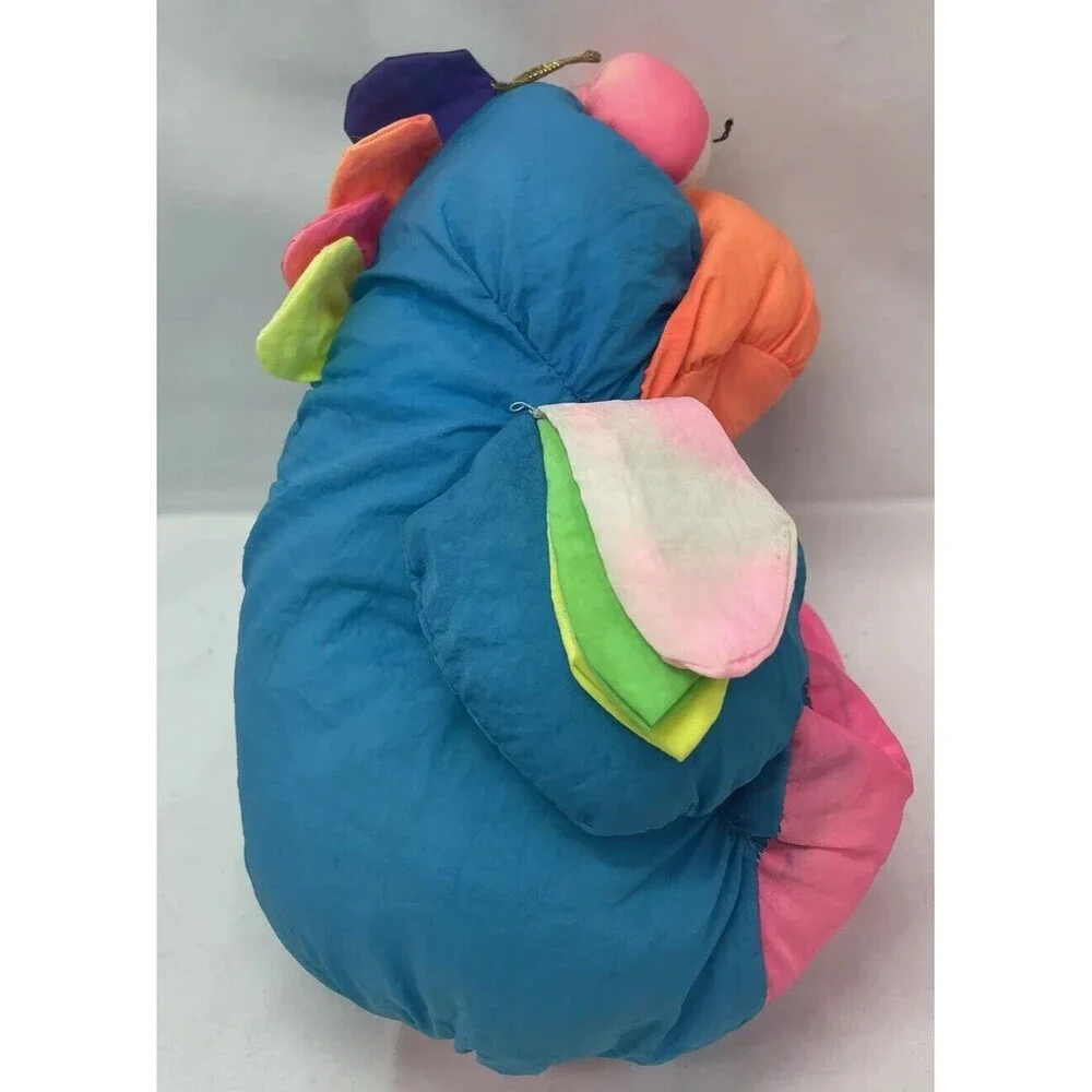 Vintage Ace Novelty Neon Bird Plush Nylon Puffalump 10